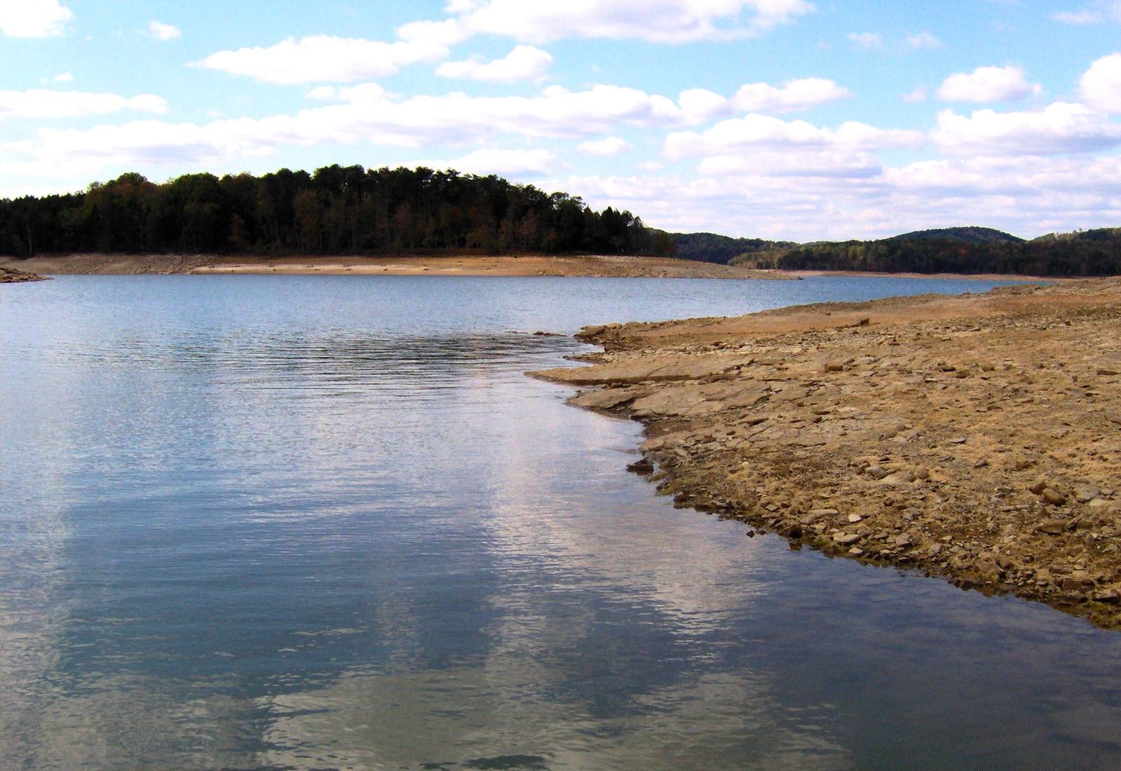 Norris Lake and wooded shoreline at Big Ridge State Park in Union County, Tennessee. Landscape reference, not a house or lot for sale.